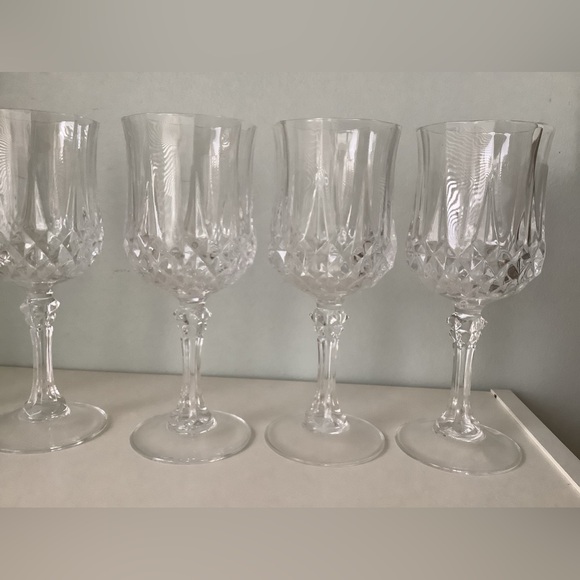 EUC x10 vintage lead crystal wine glasses - Picture 9 of 15